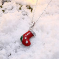 Shangjie Oem Navidad Рождественская эмалевая ожерелья носка рождественский подарок рождественское ожерелье